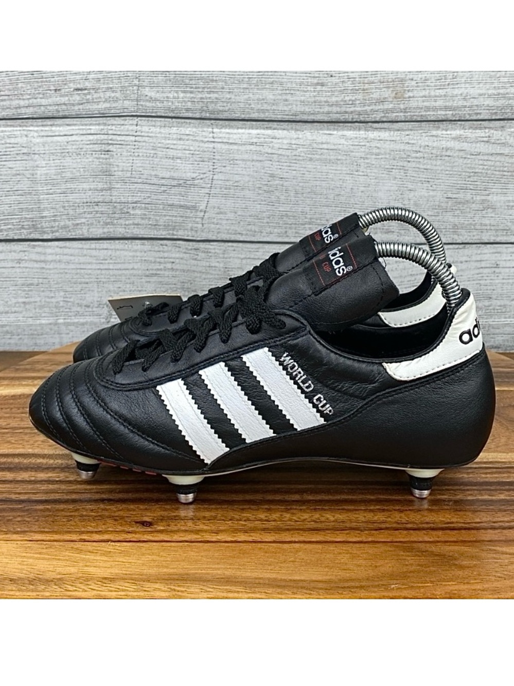 Vintage Adidas World Cup Black White Soccer Cleat Football 011040 Men’s Size 7